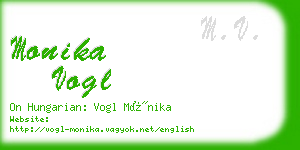 monika vogl business card